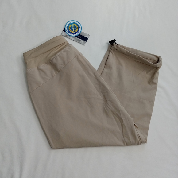 RlaGed Pants Capri Activewear Stretch UPF 50 Zippered Pockets Drawstring Small - Picture 13 of 16